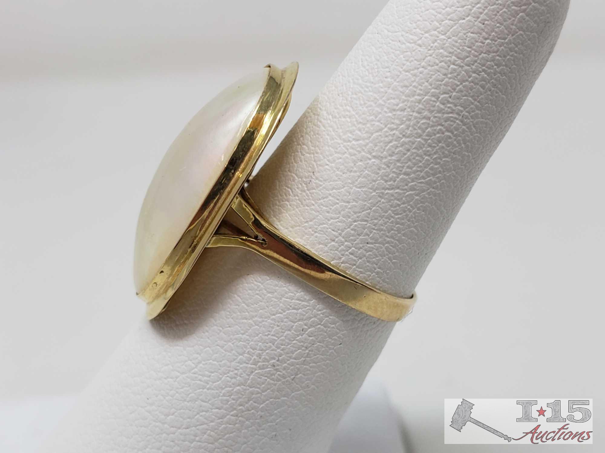 14k Gold Ring Weighs Approx 3.5g