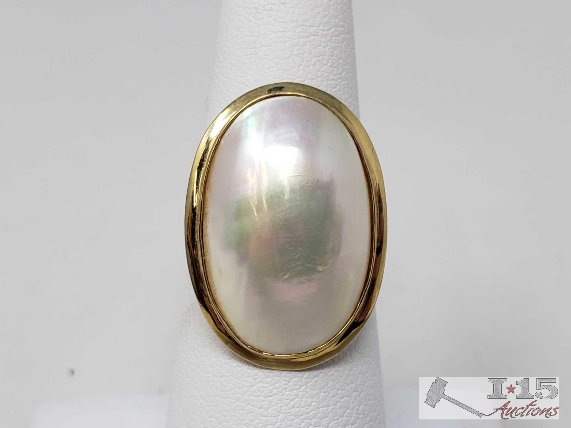 14k Gold Ring Weighs Approx 3.5g