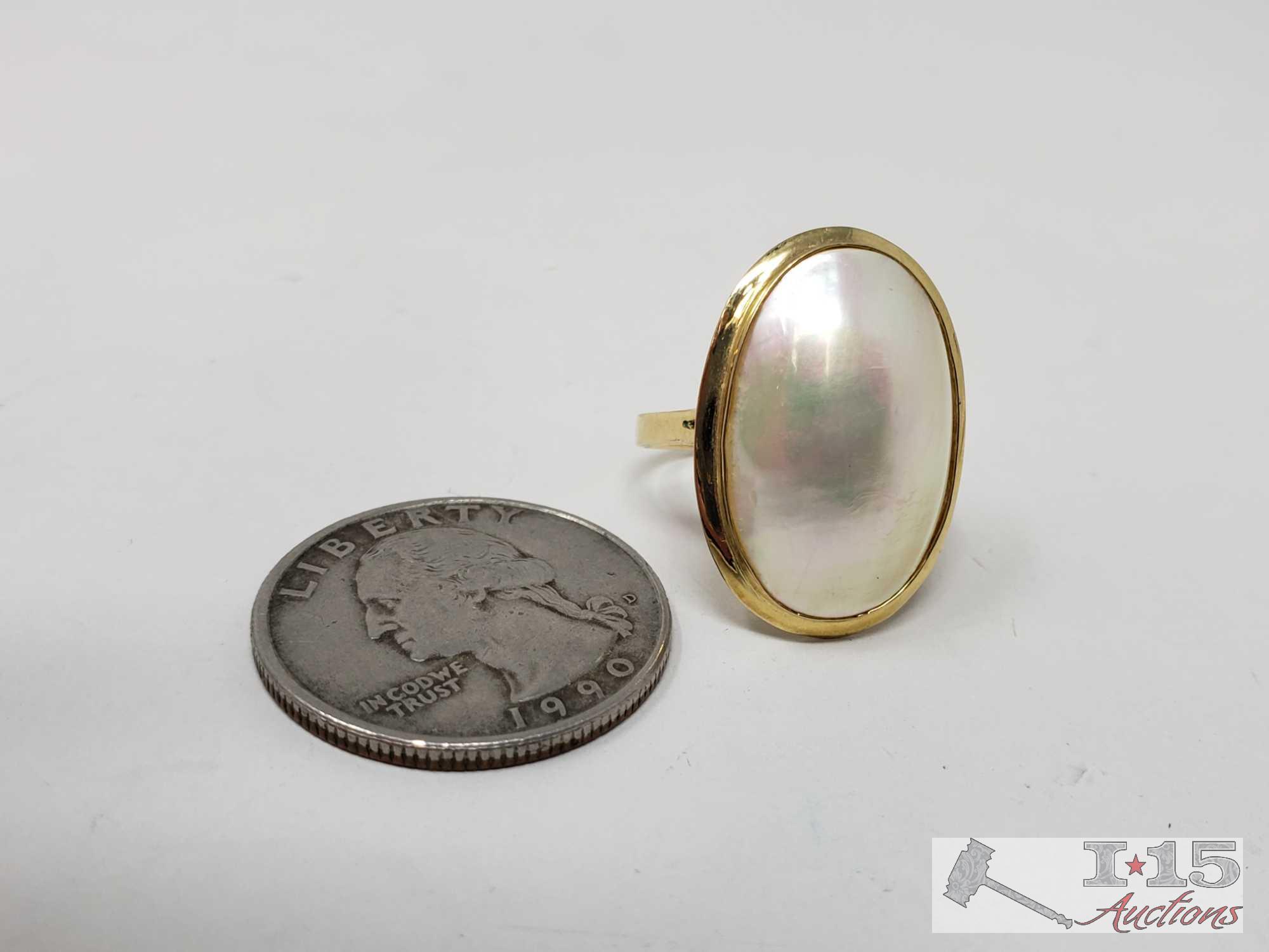 14k Gold Ring Weighs Approx 3.5g