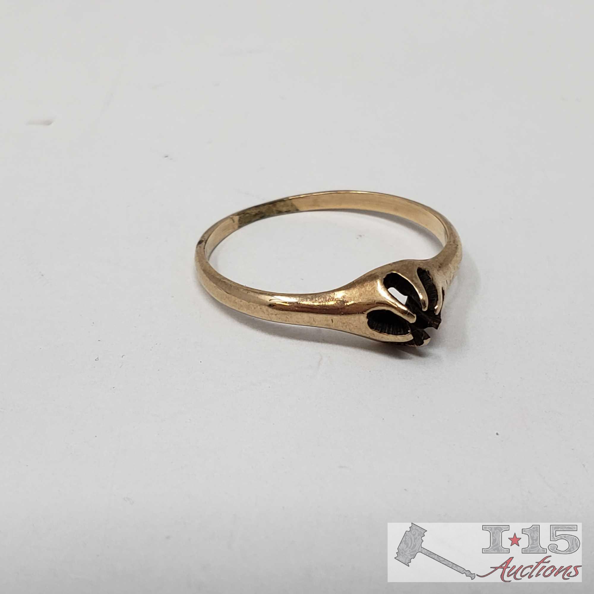 10k Gold Ring and Pin