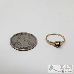 10k Gold Ring and Pin