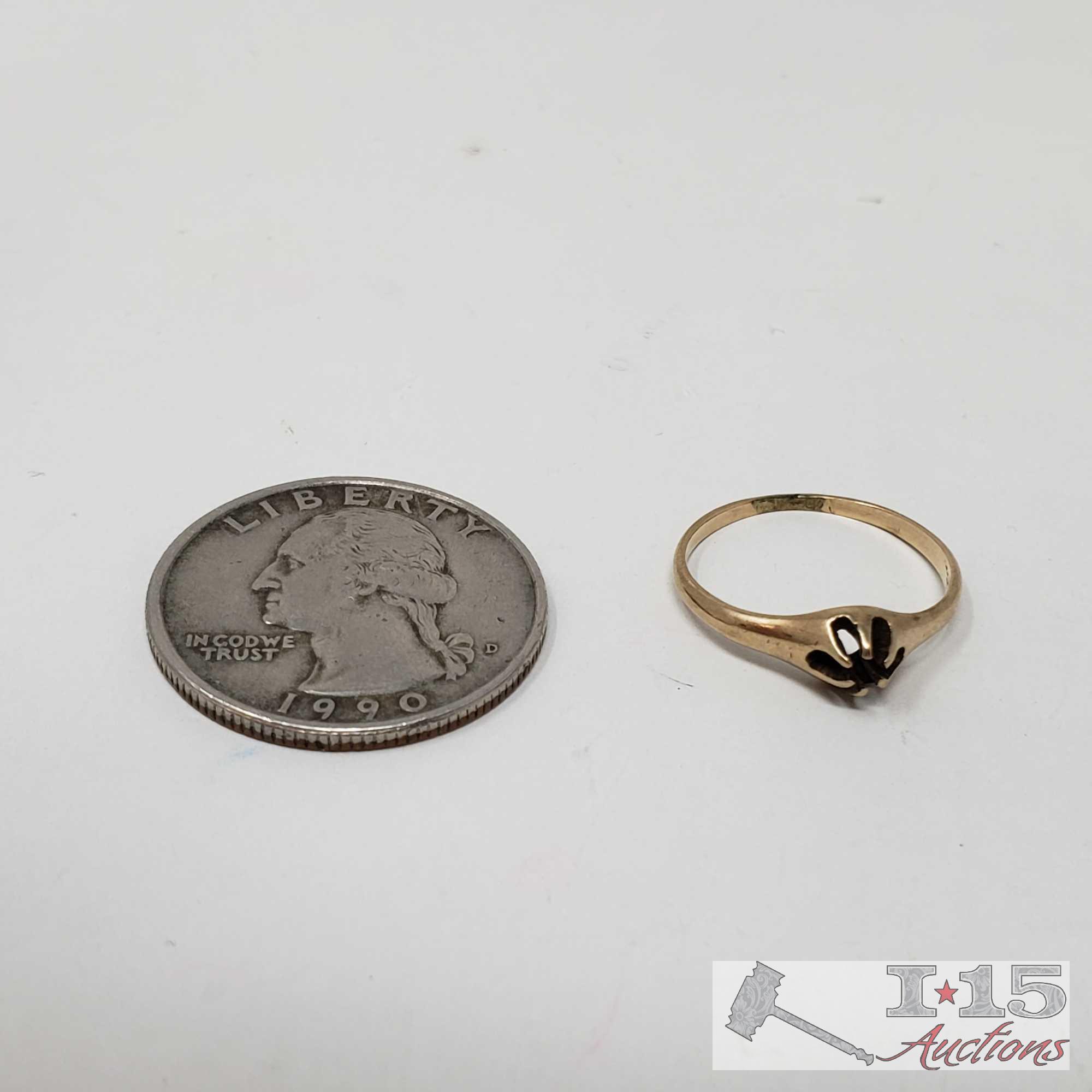 10k Gold Ring and Pin