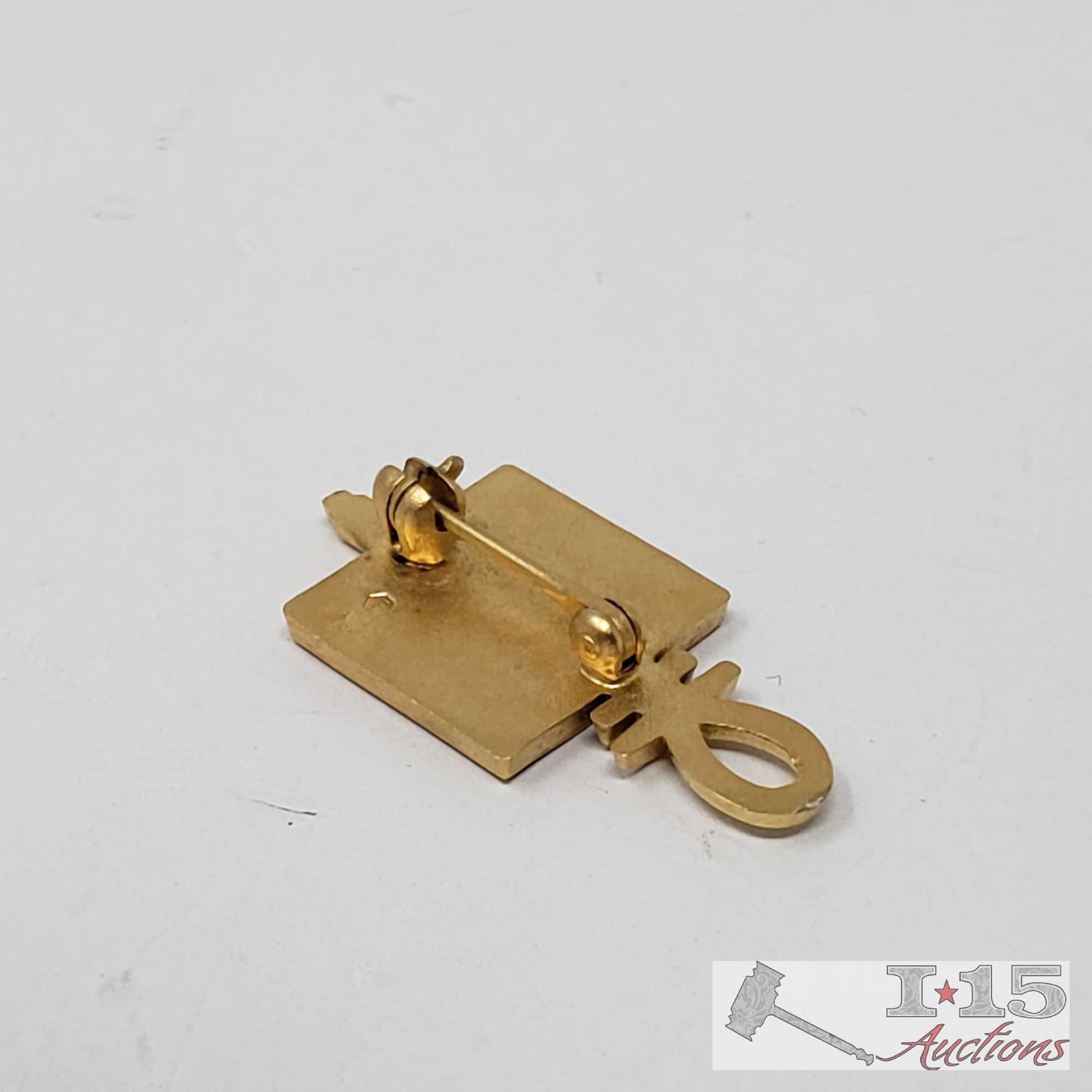 10k Gold Ring and Pin