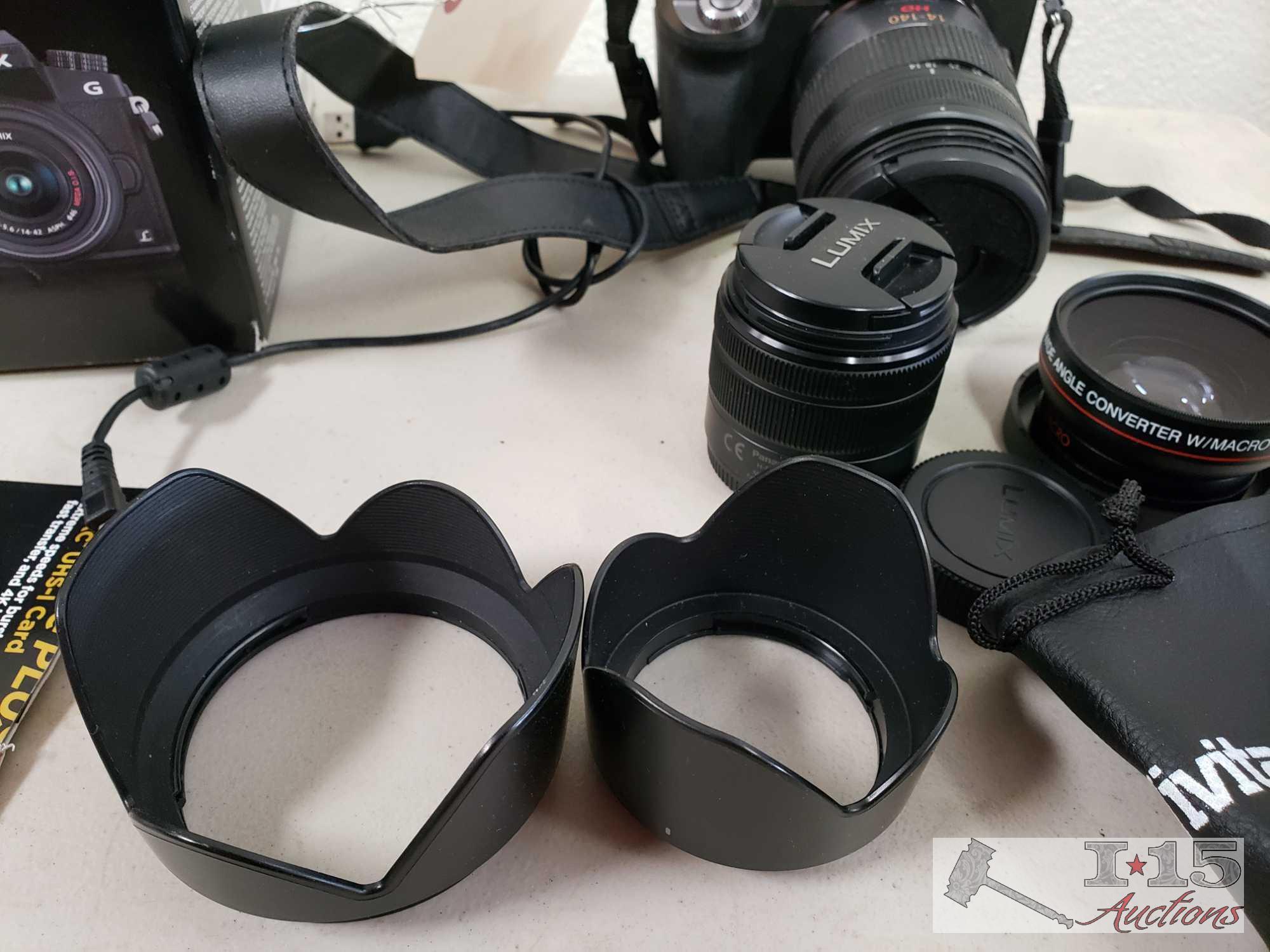 Lumix G DMC-G7K 4K Digital Camera and 3 Lenses