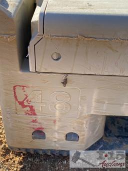 3) 48x40 collapsible produce crates and too heavy duty totes