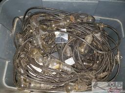5 Totes of Lights and Extension Cords