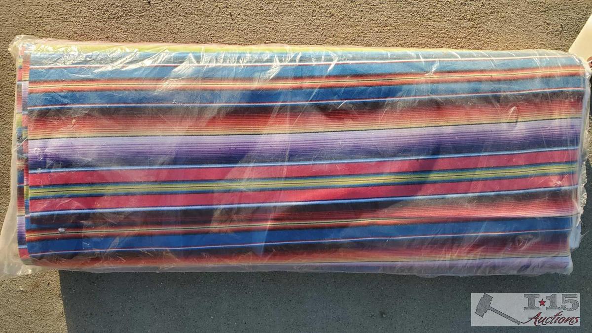15 Yrds. of Elizabeth's Studio Fiesta Blue Fabric New