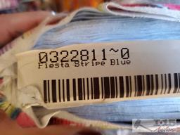 15 Yrds. of Elizabeth's Studio Fiesta Blue Fabric New