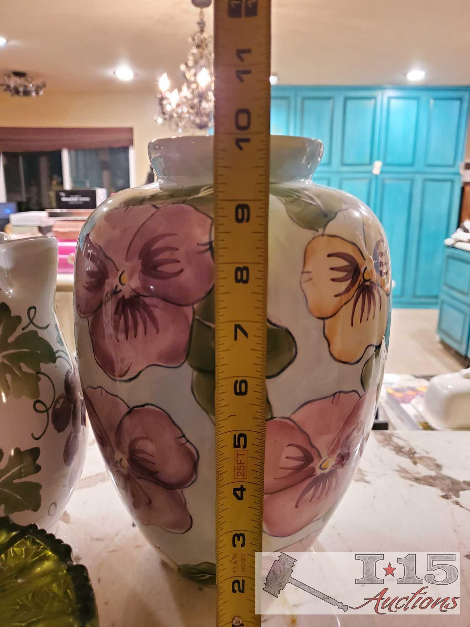 Vase, Pitcher and Glass Dish