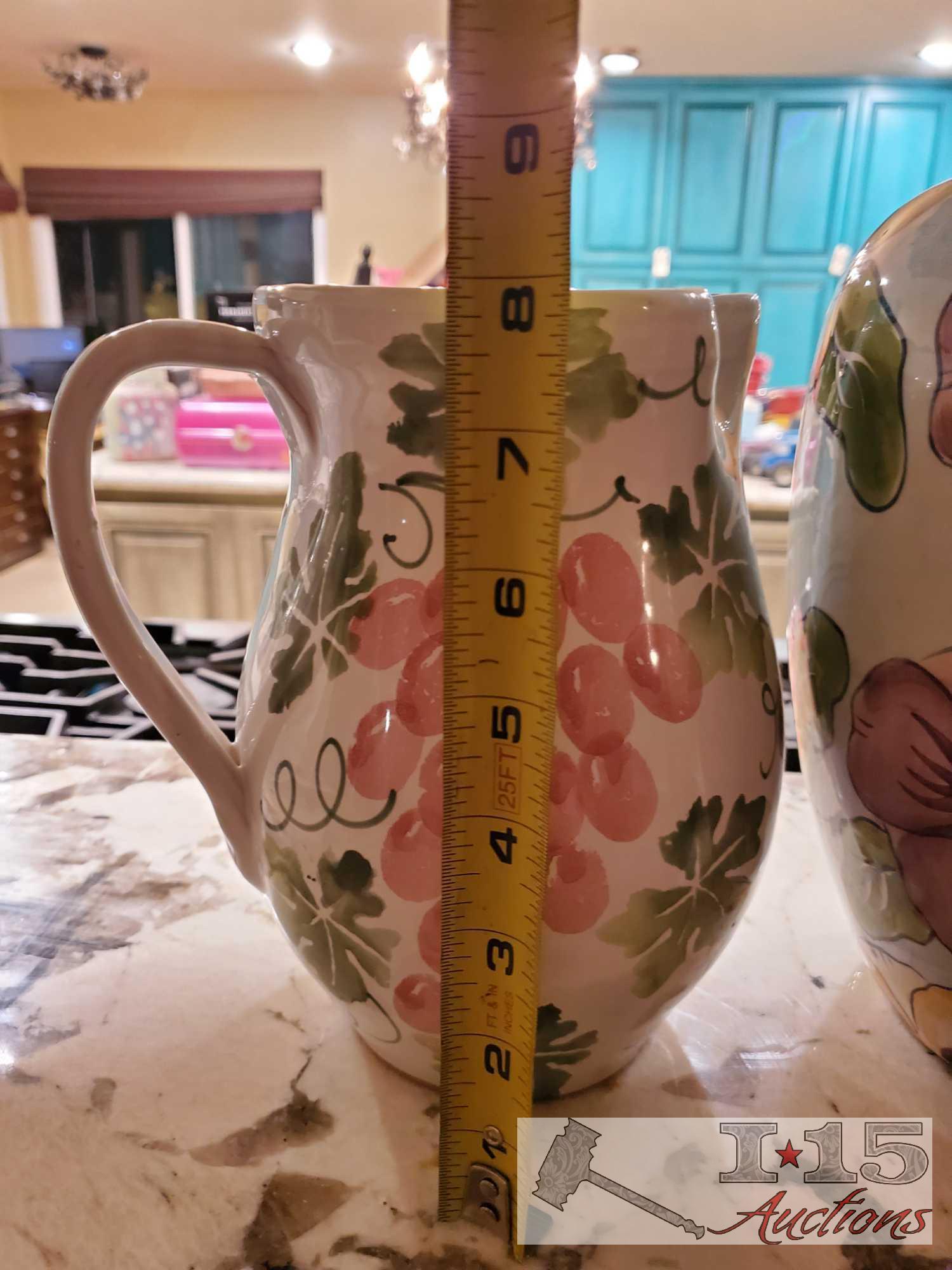 Vase, Pitcher and Glass Dish