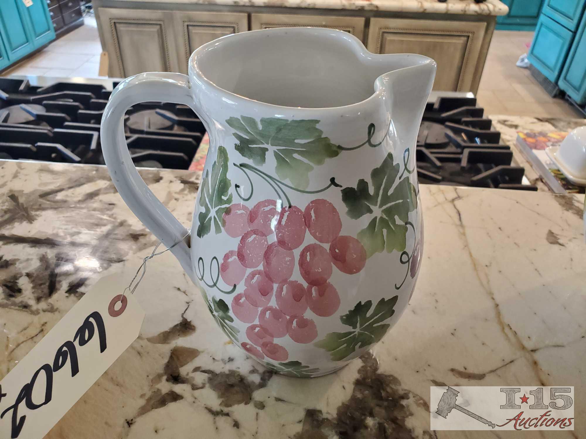 Vase, Pitcher and Glass Dish