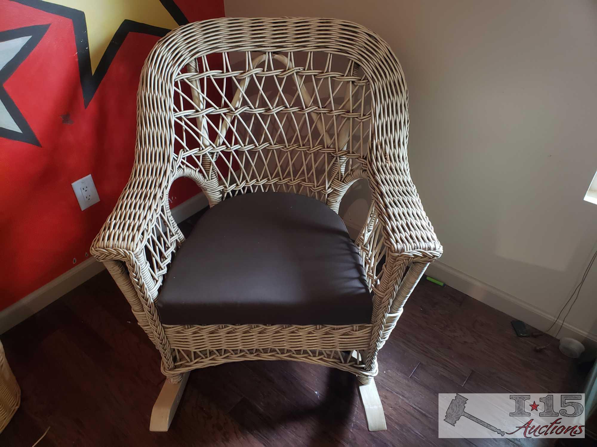 Rocking Chair With Matching Night Stand