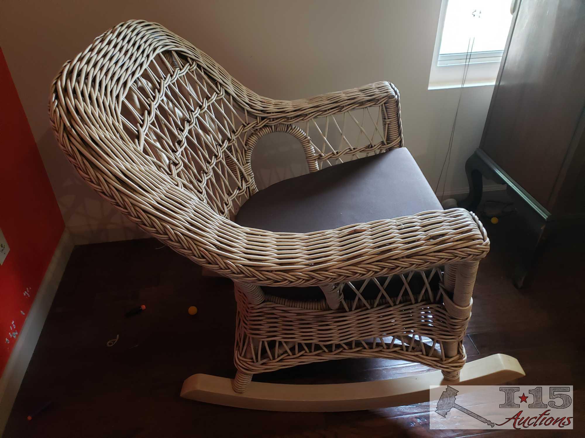 Rocking Chair With Matching Night Stand