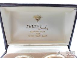 14k His and Hers Gold Bands 9.2g w/ Box