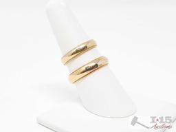 14k His and Hers Gold Bands 9.2g w/ Box
