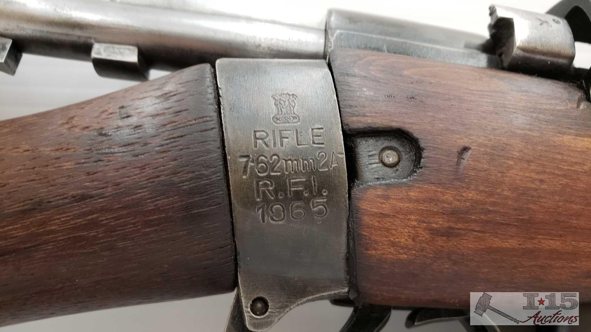 Lee-Enfield Mark lll 7.62 Bolt Action Rifle with Magazine