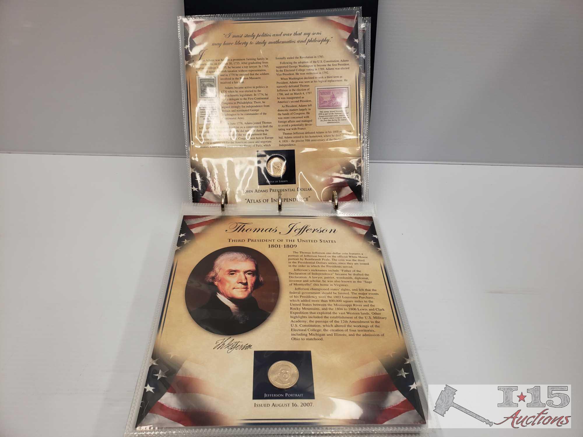 2 The United States Presidents Coin Collections, 2 Commemorative State Quarter's