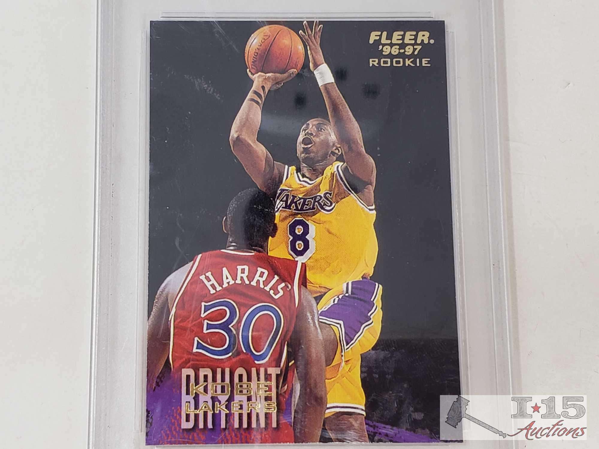 2 Kobe Bryant 1996-97 Rookie Cards. Pro Graded.
