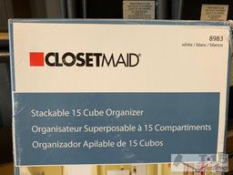 New in Box Closet Maid Stackable 15 Cube Organizer