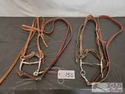Two Complete Cowboy Bridles