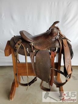 Vintage Buck Steiner Ranch Saddle