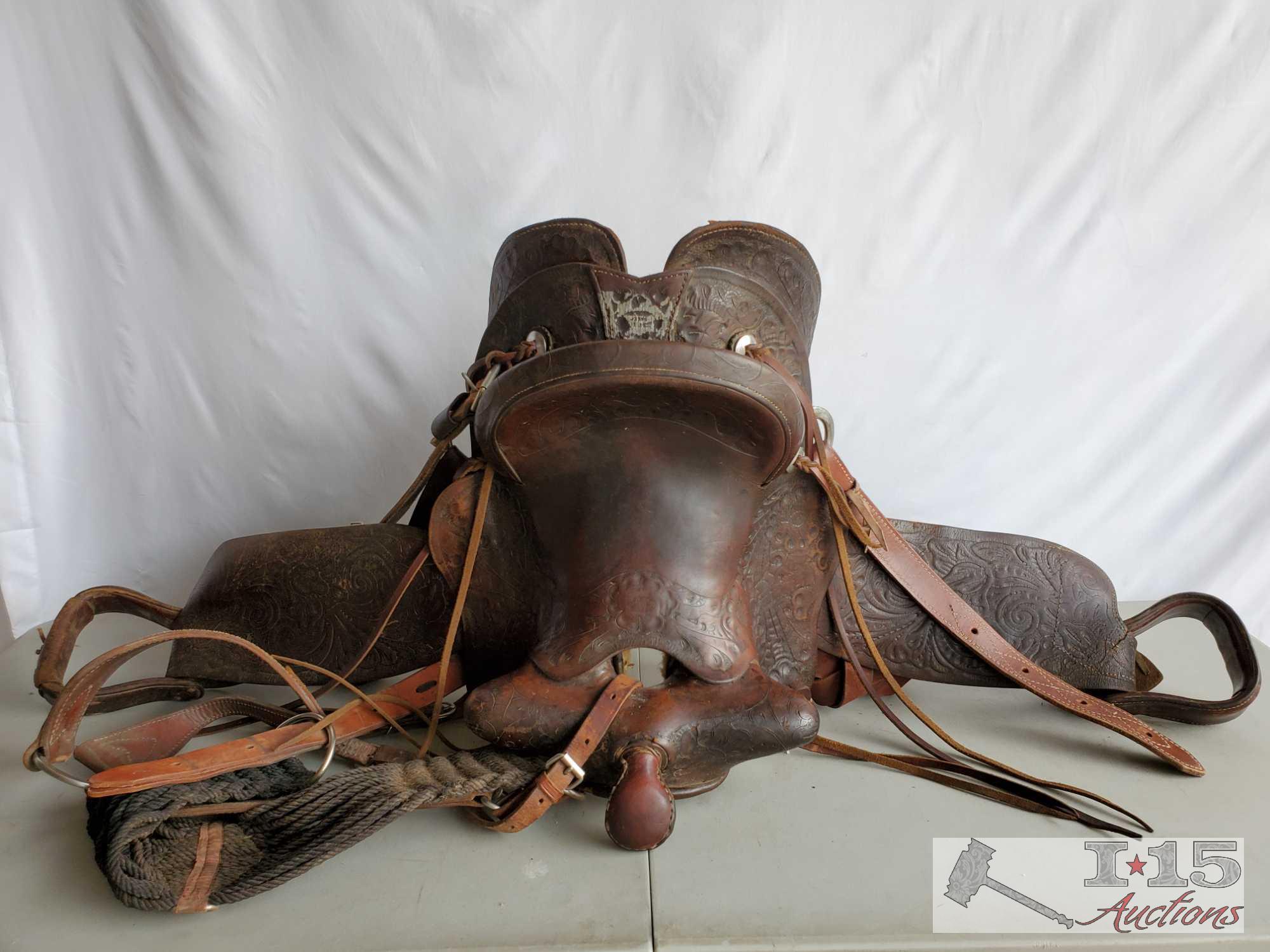 Vintage Buck Steiner Ranch Saddle