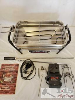 Warming Trays and Fabreware Open Hearth Broiler and Rotisserie