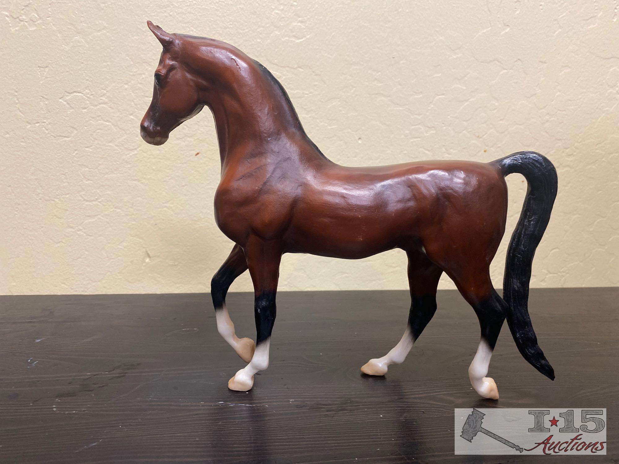 2-Breyer Arabians and 1- Breyer Morgan Collectable Horses