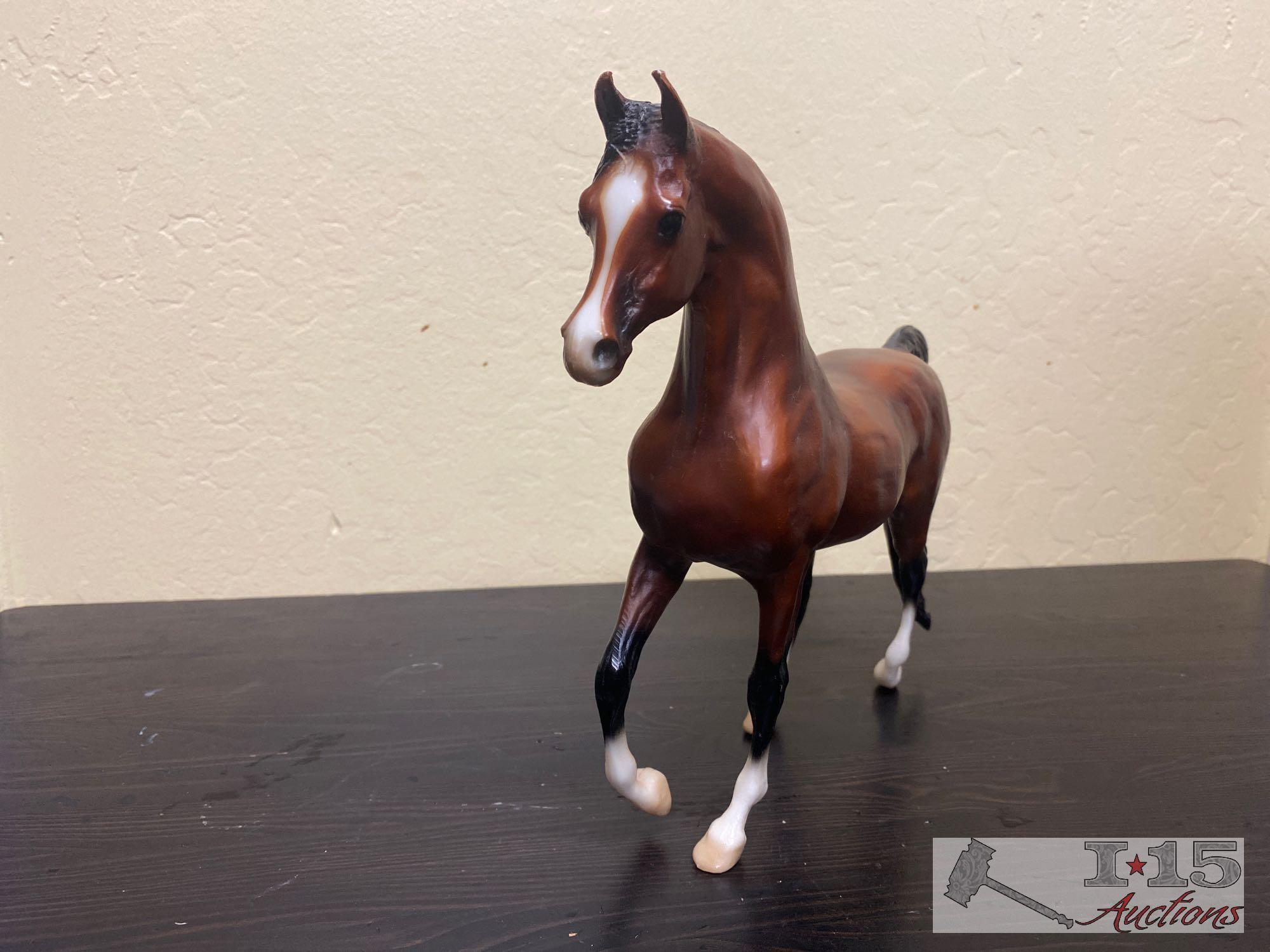 2-Breyer Arabians and 1- Breyer Morgan Collectable Horses
