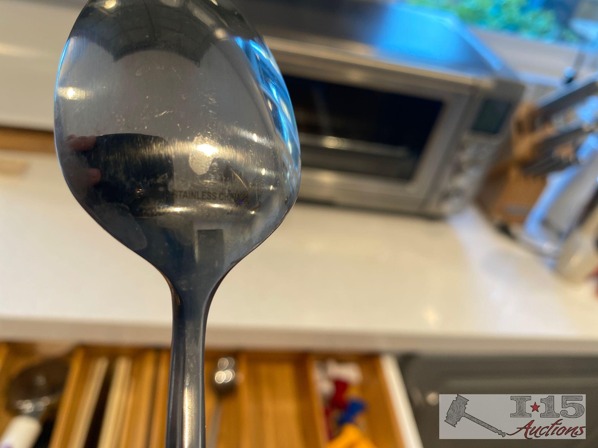 Cookware, Dishes, cutlery, Bottle Openers, wooden Serving Trays, Tea Set, Pyrex and More