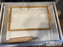 Cookware, Dishes, cutlery, Bottle Openers, wooden Serving Trays, Tea Set, Pyrex and More