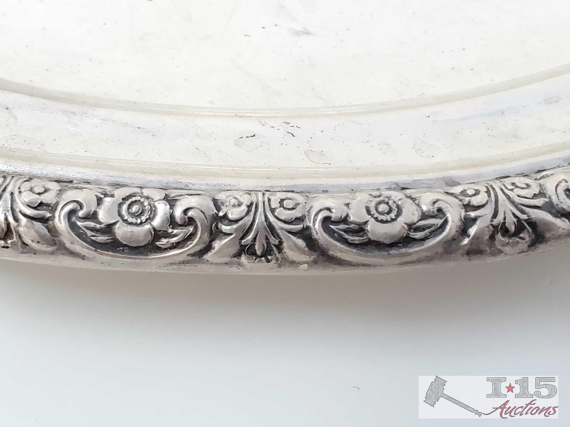 Naken's Silverware Chest With Wallace Sterling Silverware And Sterling Silver Dish- 2,715.4g
