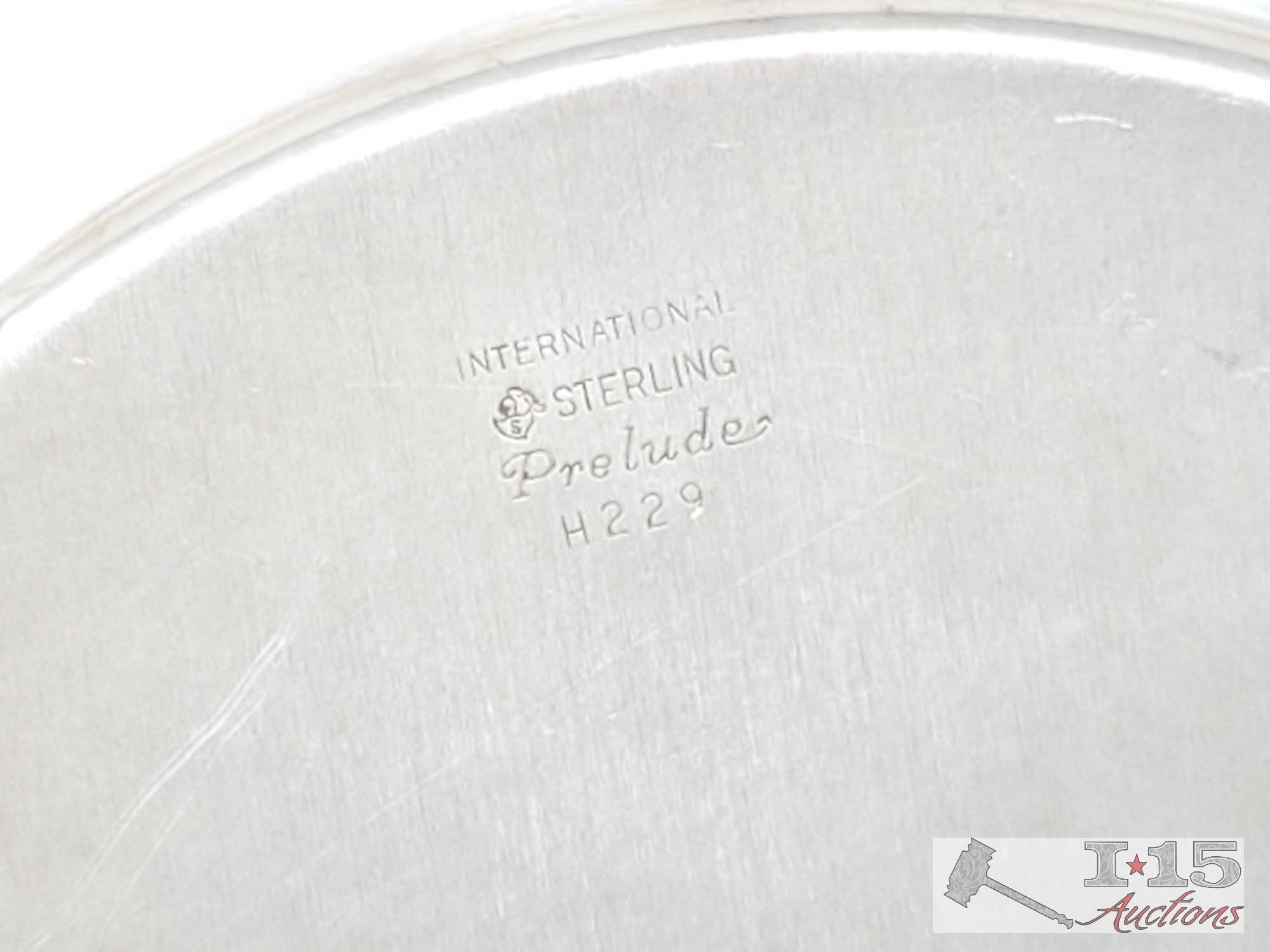 Naken's Silverware Chest With Wallace Sterling Silverware And Sterling Silver Dish- 2,715.4g