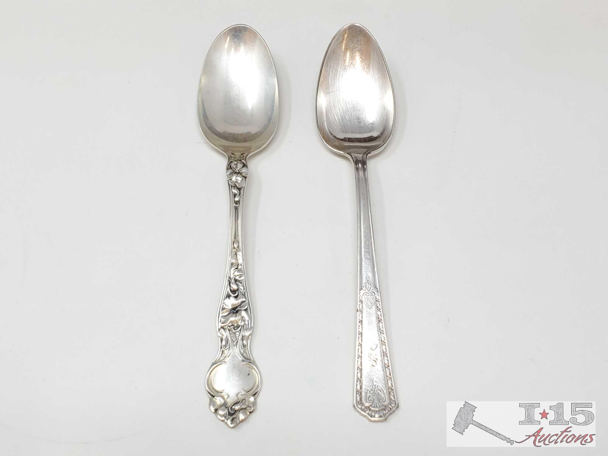 Naken's Silverware Chest With Wallace Sterling Silverware And Sterling Silver Dish- 2,715.4g