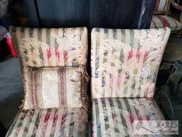 Two Cloth Chairs And Pillow