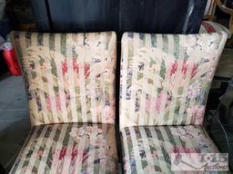 Two Cloth Chairs And Pillow