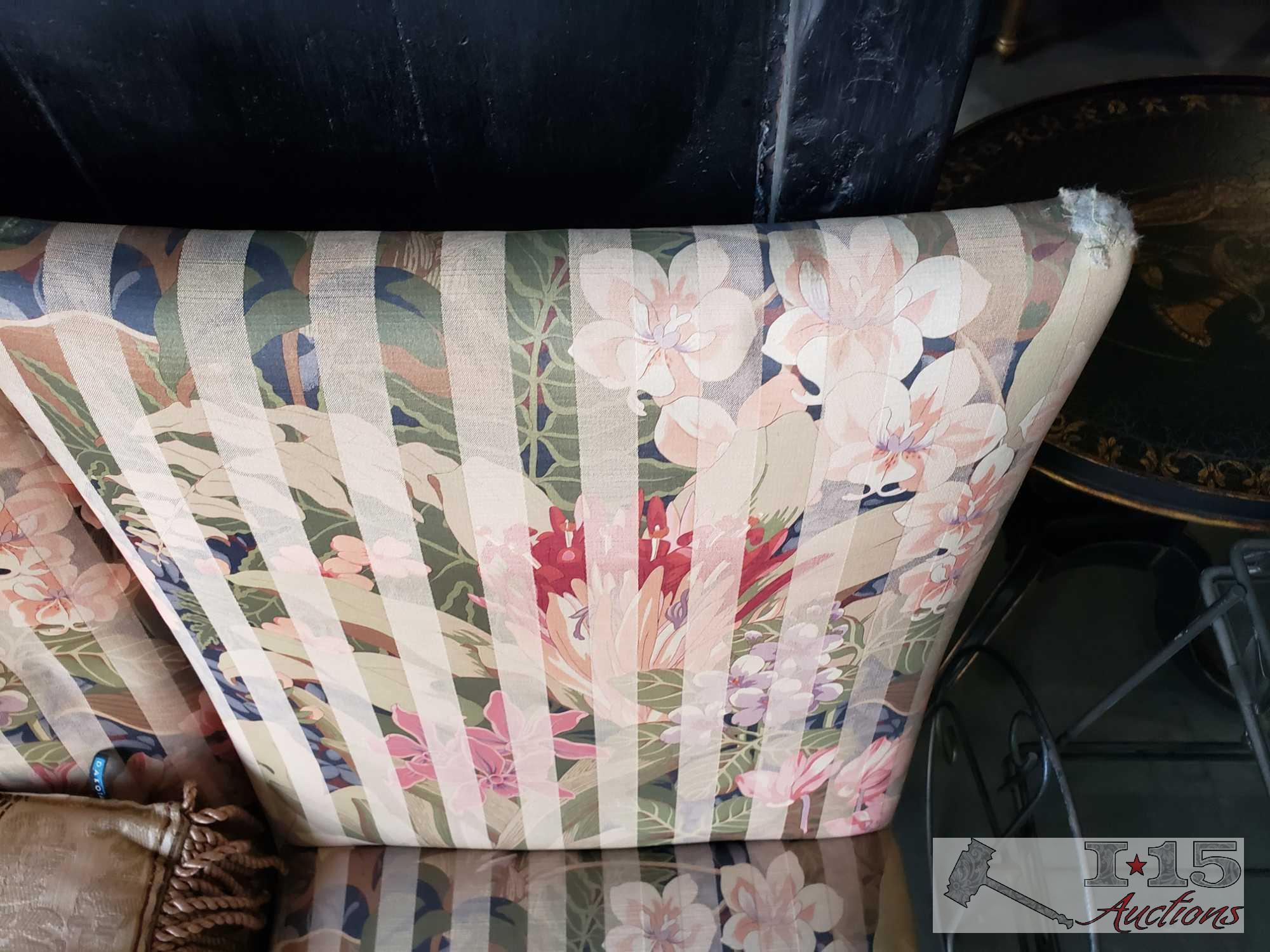 Two Cloth Chairs And Pillow
