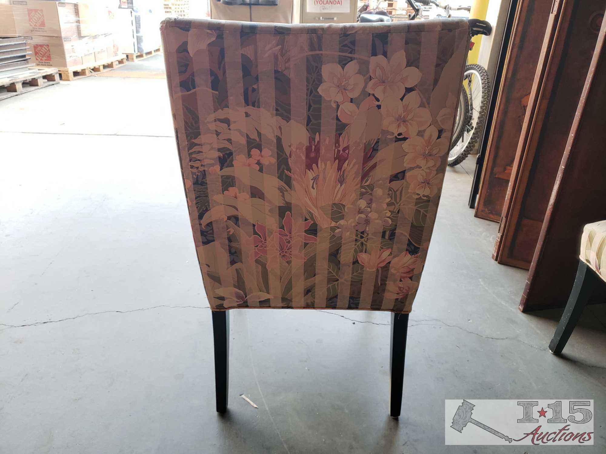 Two Cloth Chairs And Pillow