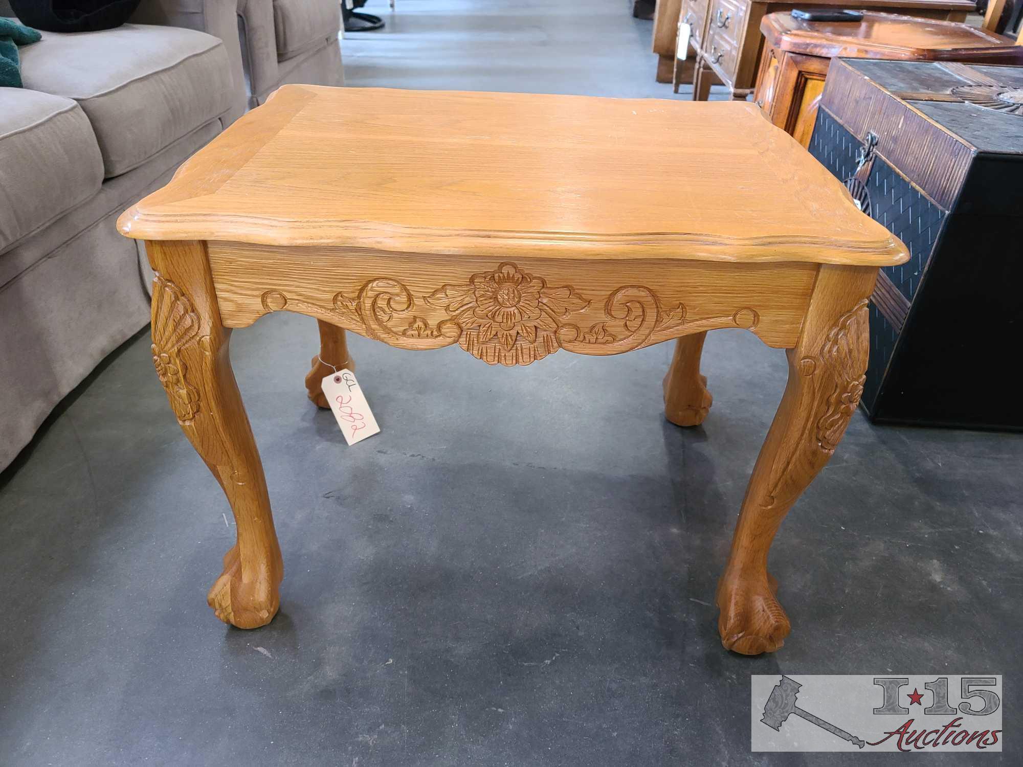 Wooden End Table