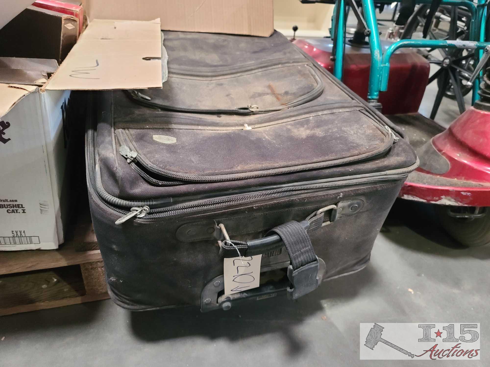 2 Propane Tanks, Suit Case, And More