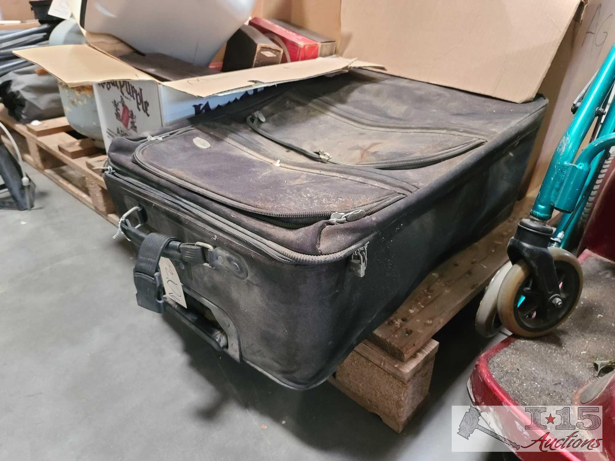2 Propane Tanks, Suit Case, And More