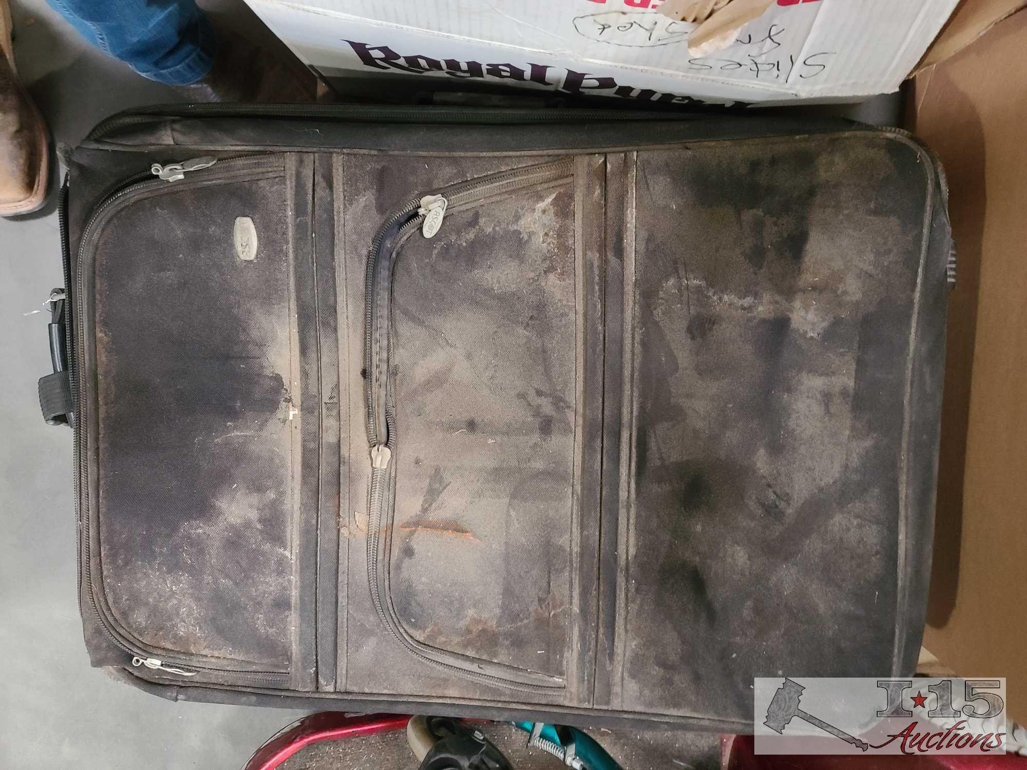 2 Propane Tanks, Suit Case, And More