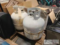 2 Propane Tanks, Suit Case, And More
