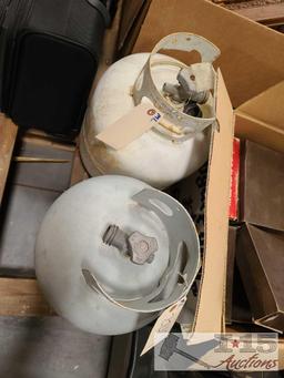 2 Propane Tanks, Suit Case, And More