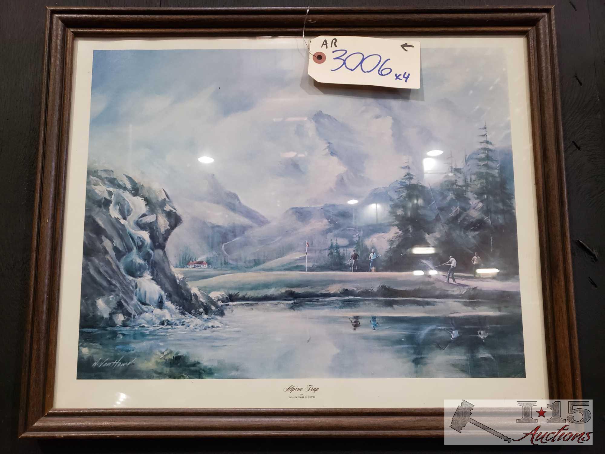 4 Pieces Of Framed Art