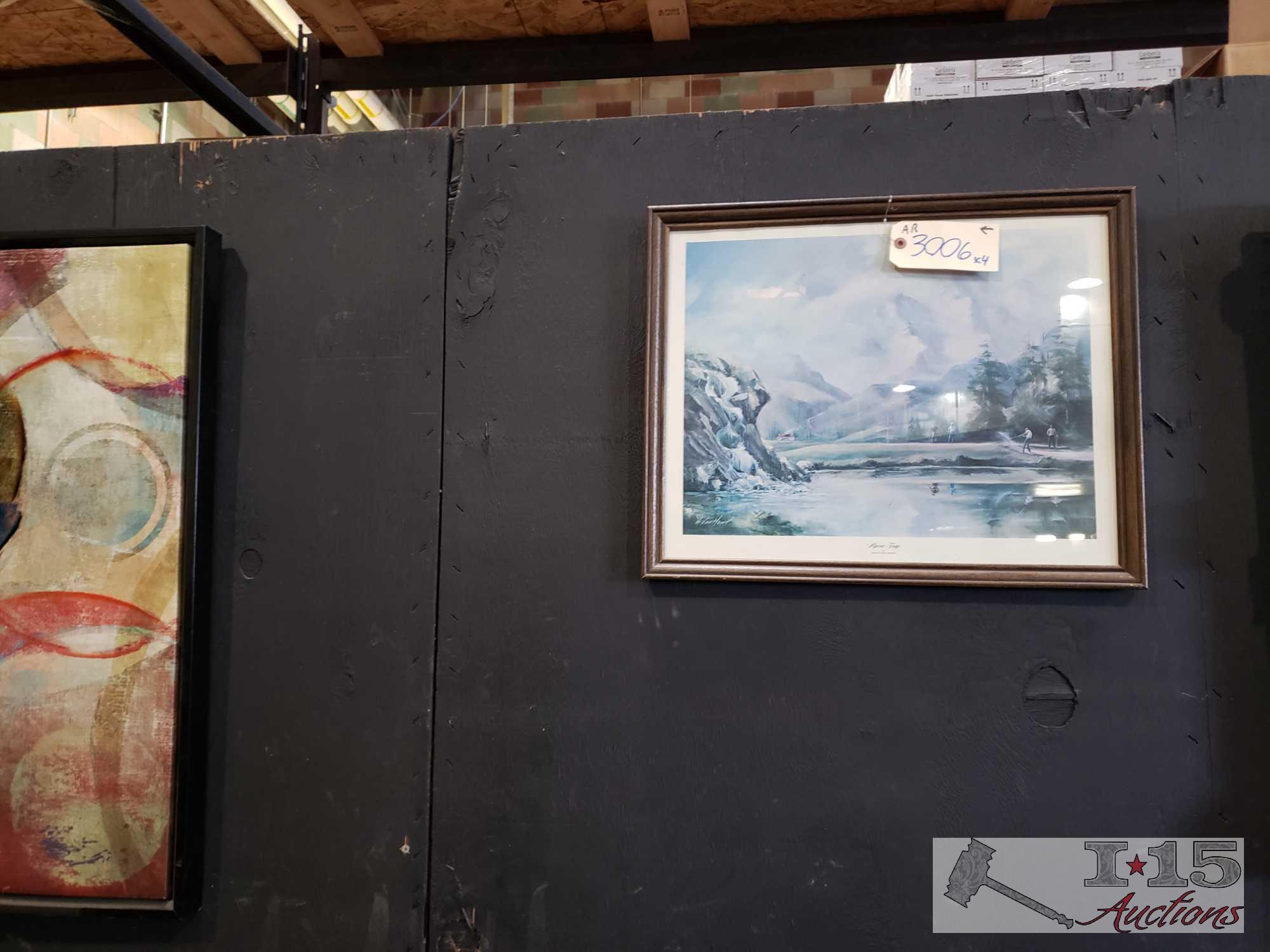 4 Pieces Of Framed Art
