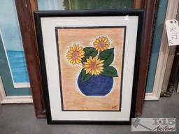 6 Pieces Of Framed Art