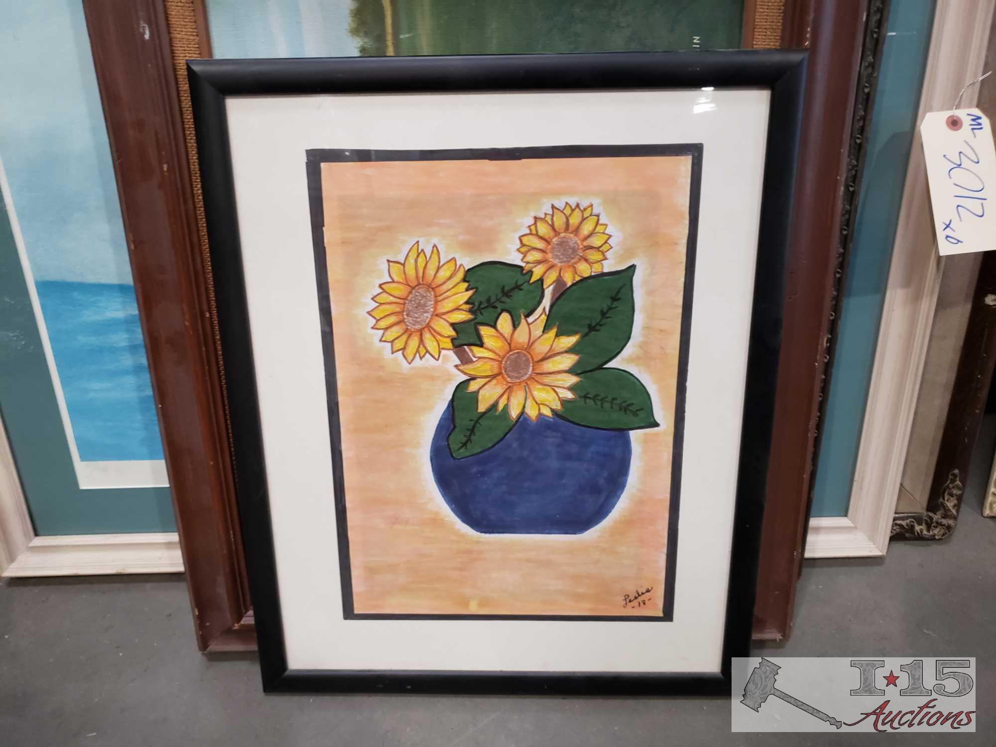 6 Pieces Of Framed Art