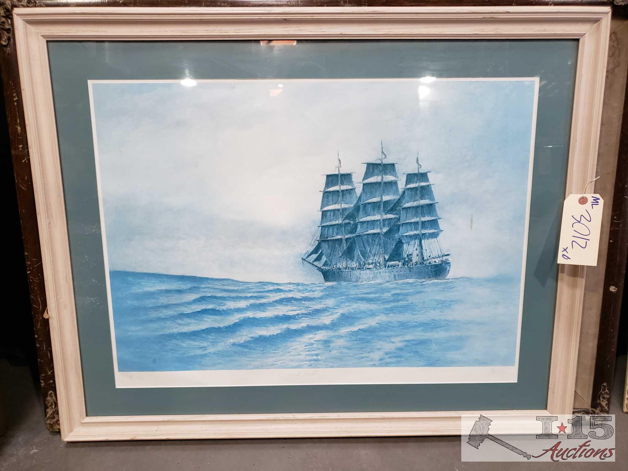 6 Pieces Of Framed Art