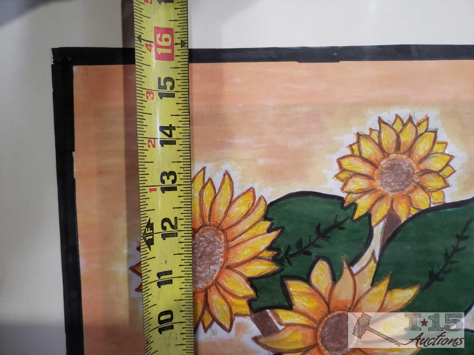 6 Pieces Of Framed Art